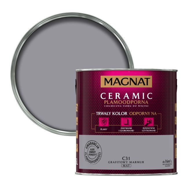Farba Magnat Ceramic grafitowy marmur 2,5 l