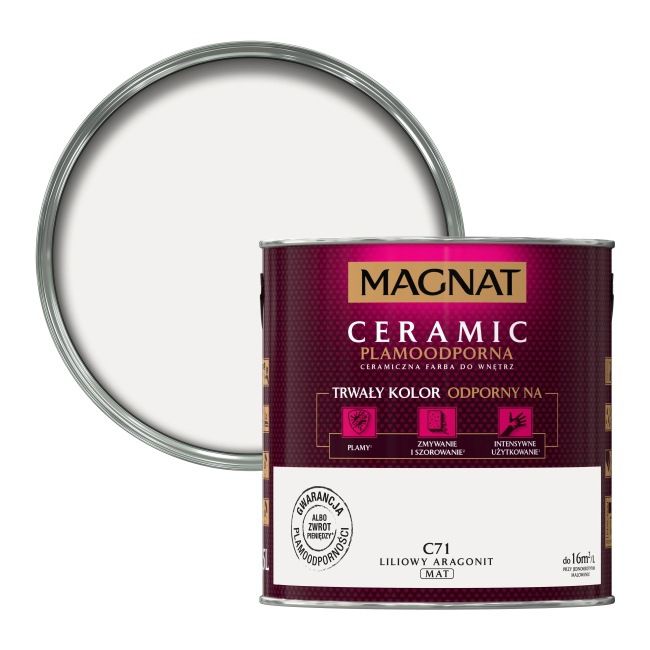 Farba Magnat Ceramic liliowy aragonit 2,5 l