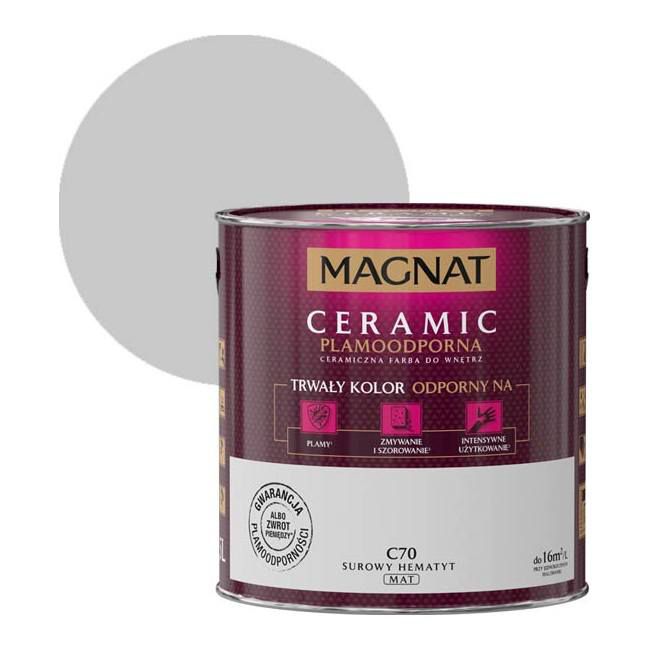 Farba Magnat Ceramic surowy hematyt 2,5 l