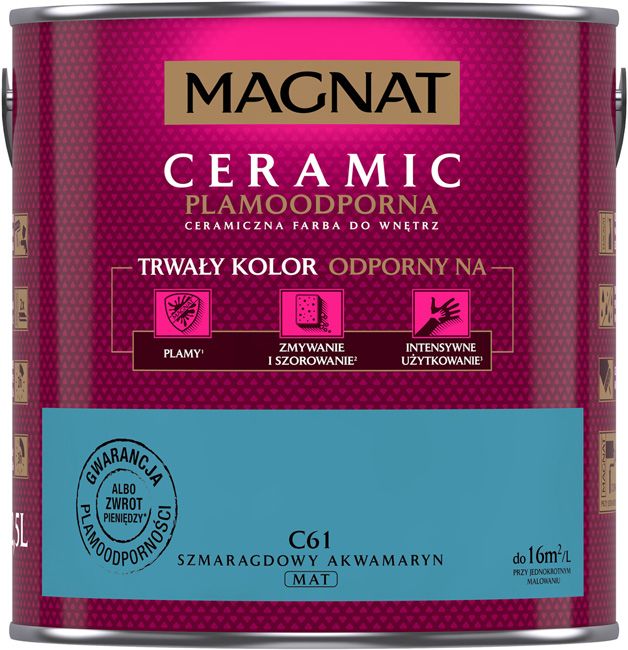 Farba Magnat Ceramic szmaragdowy akwamaryn 2,5 l