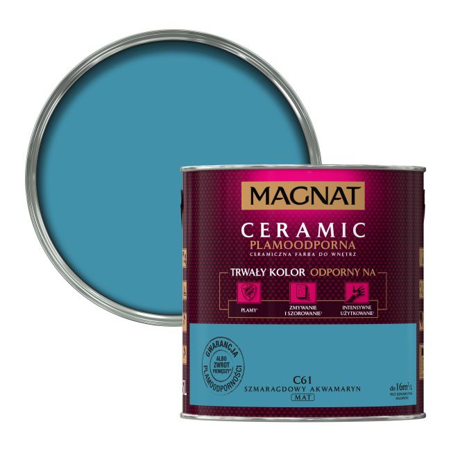 Farba Magnat Ceramic szmaragdowy akwamaryn 2,5 l