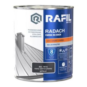 Farba na dach Rafil Radach szary antracyt RAL7016 0,75 l