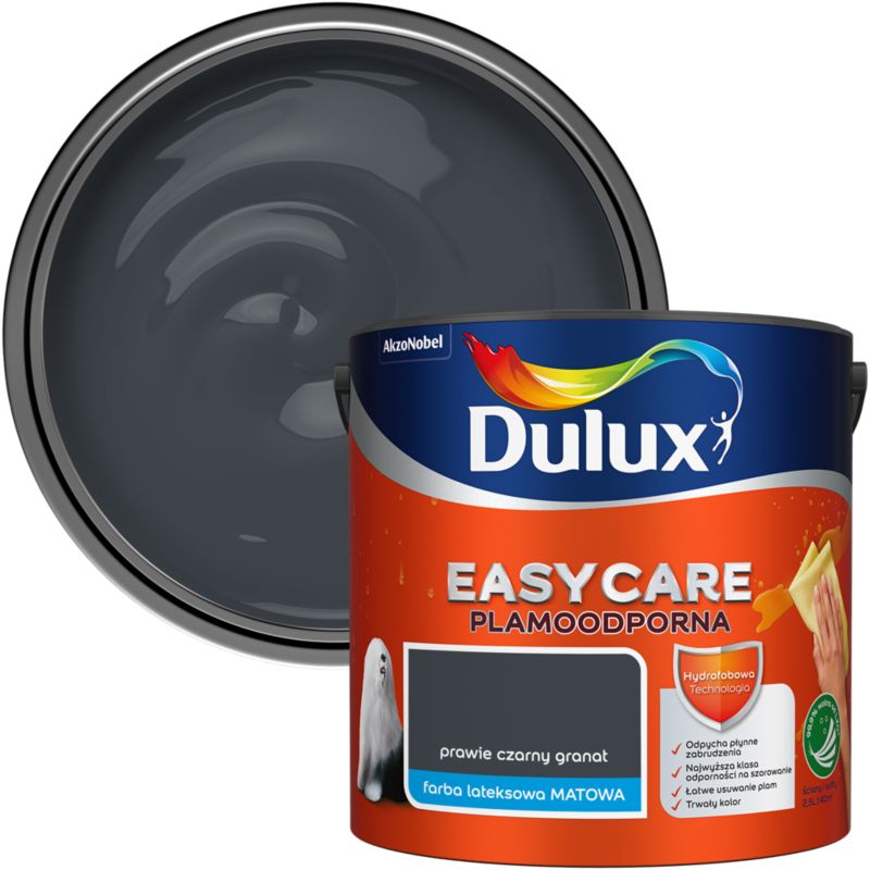 Farba plamoodporna Dulux EasyCare czarny granat 2,5 l