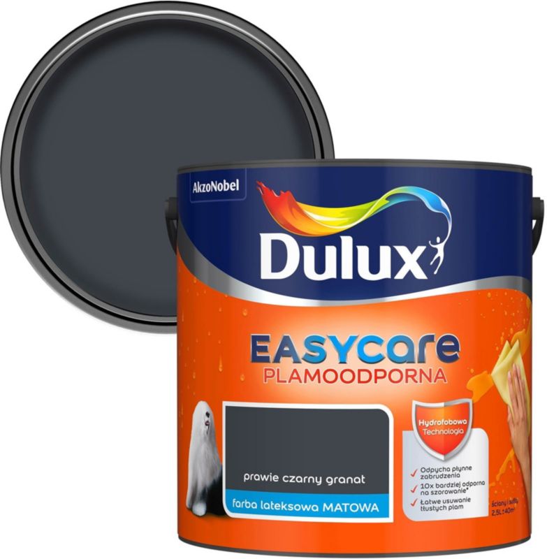 Farba plamoodporna Dulux EasyCare czarny granat 2,5 l