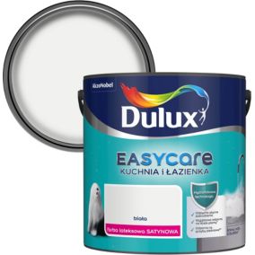 Farba plamoodporna Dulux EasyCare Kuchnia i Łazienka biała satyna 2,5 l