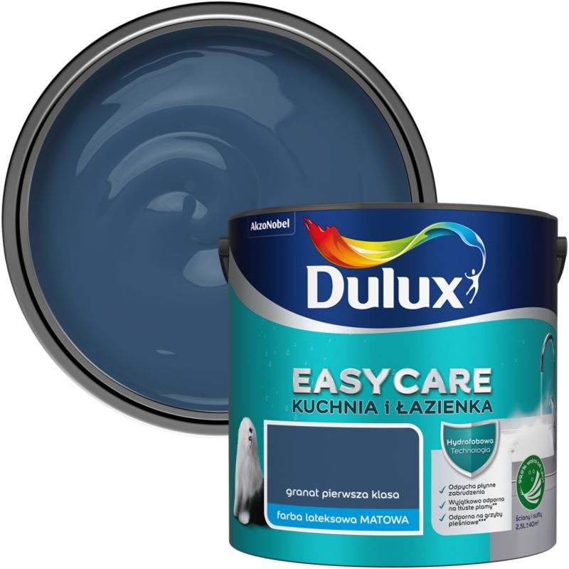 Farba plamoodporna Dulux EasyCare Kuchnia i Łazienka granat pierwsza klasa 2,5 l