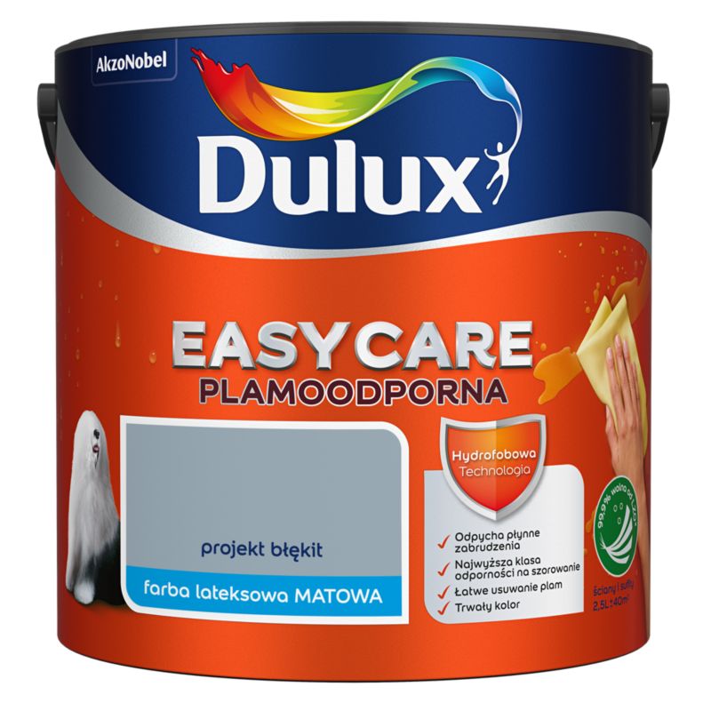 Farba plamoodporna Dulux EasyCare projekt błękit 2,5 l