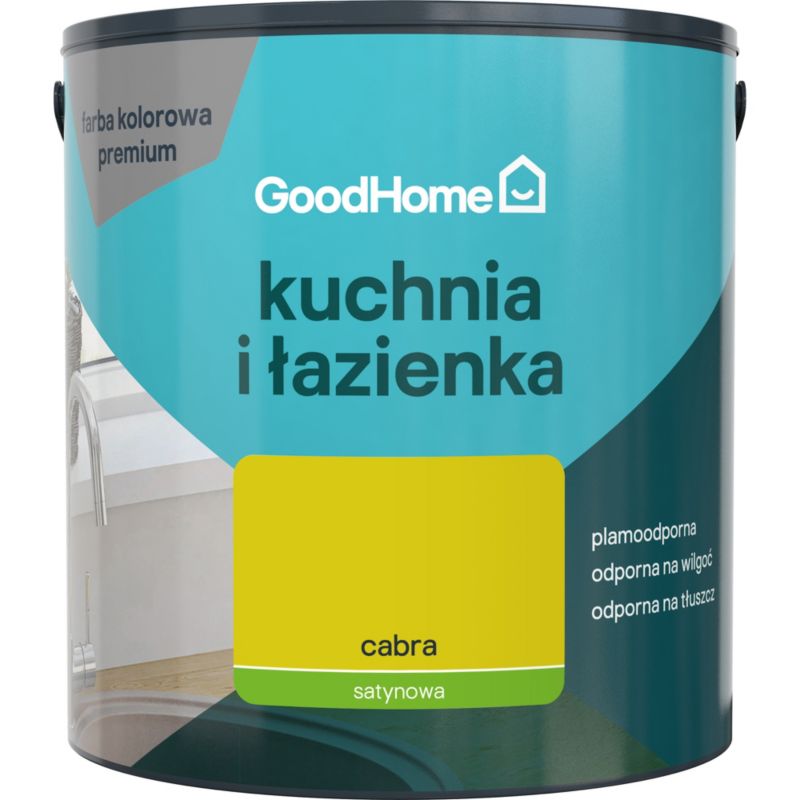 Farba plamoodporna GoodHome Kuchnia i Łazienka cabra 2,5 l