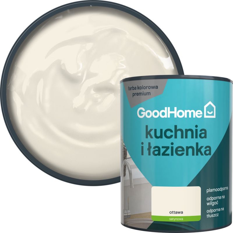 Farba plamoodporna GoodHome Kuchnia i Łazienka ottawa 1 l