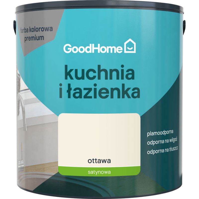 Farba plamoodporna GoodHome Kuchnia i Łazienka ottawa 2,5 l