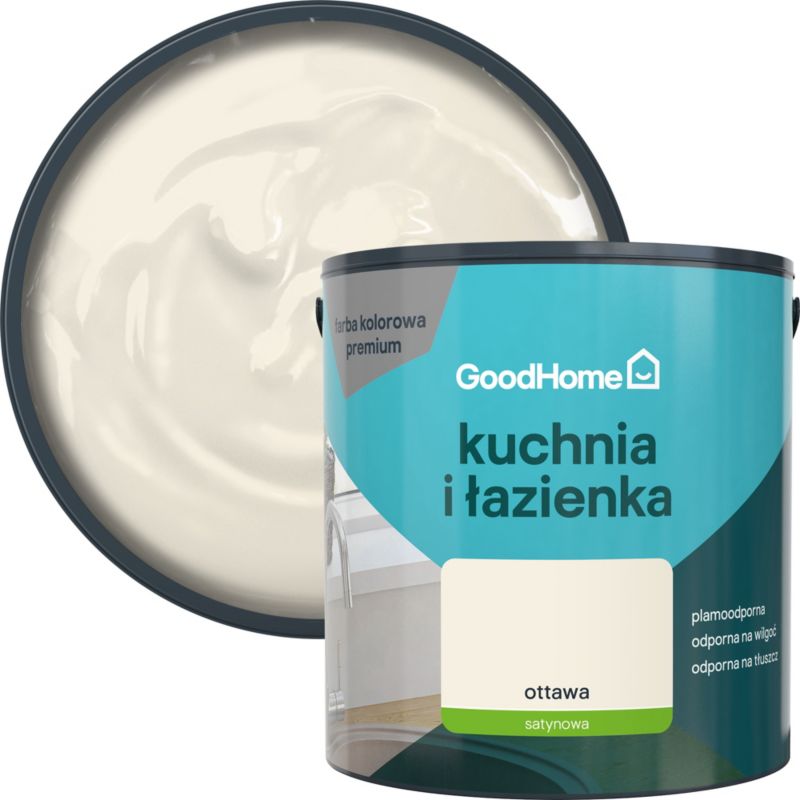 Farba plamoodporna GoodHome Kuchnia i Łazienka ottawa 2,5 l