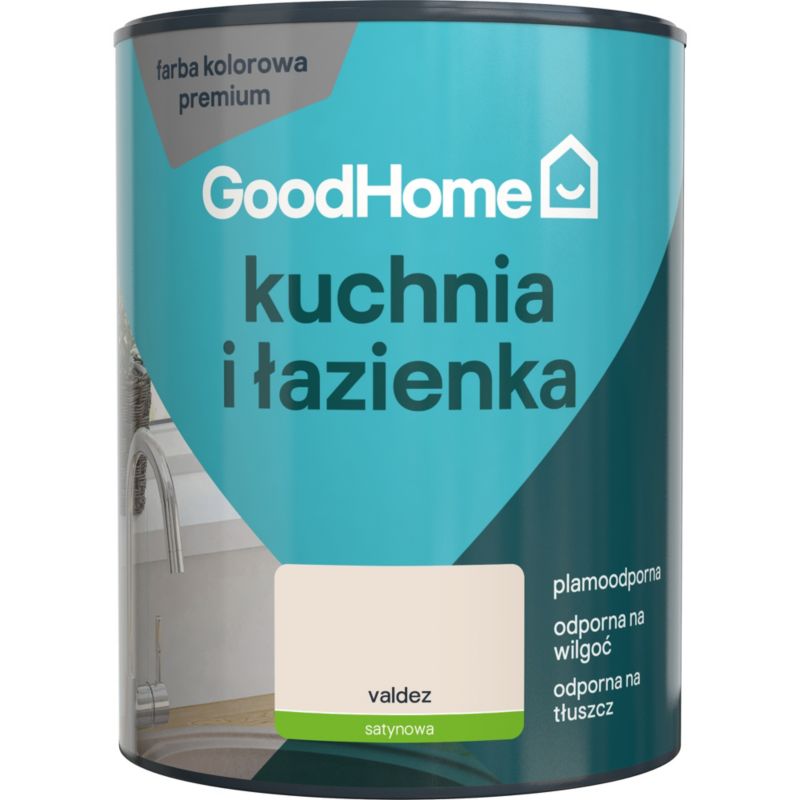 Farba plamoodporna GoodHome Kuchnia i Łazienka valdez 1 l