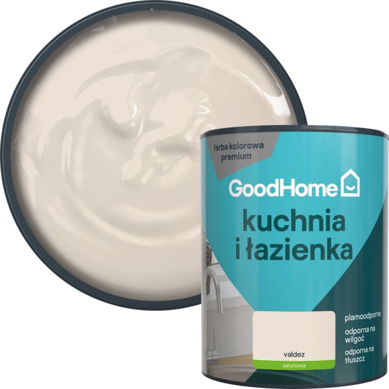 Farba plamoodporna GoodHome Kuchnia i Łazienka valdez 1 l
