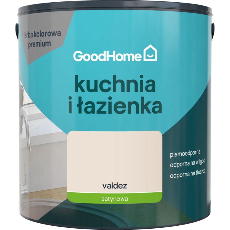 Farba plamoodporna GoodHome Kuchnia i Łazienka valdez 2,5 l