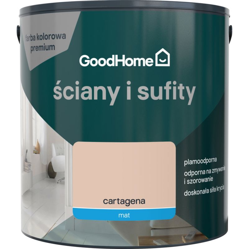 Farba plamoodporna GoodHome Premium Ściany i Sufity cartagena 2,5 l