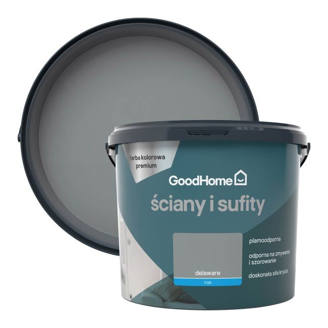 Farba plamoodporna GoodHome Premium Ściany i Sufity delaware 5 l