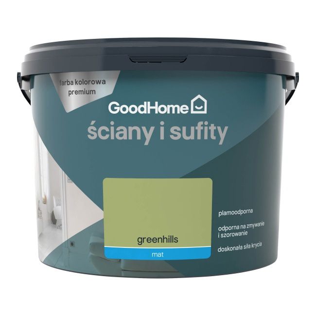 Farba plamoodporna GoodHome Premium Ściany i Sufity greenhills 2,5