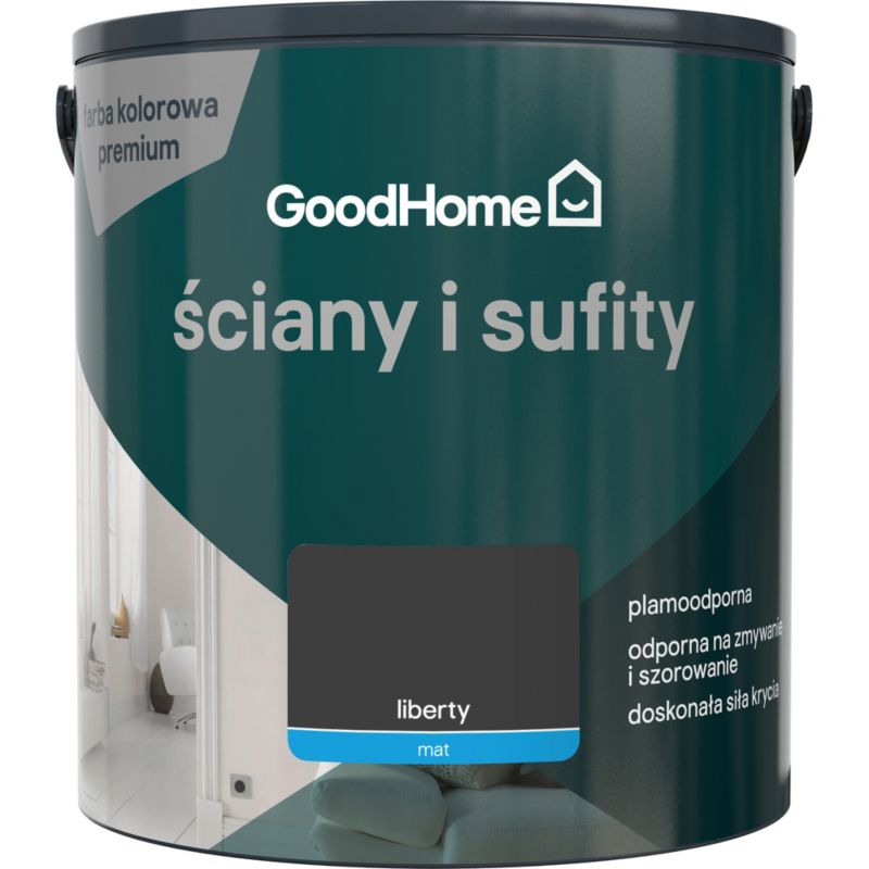 Farba plamoodporna GoodHome Premium Ściany i Sufity liberty 5 l