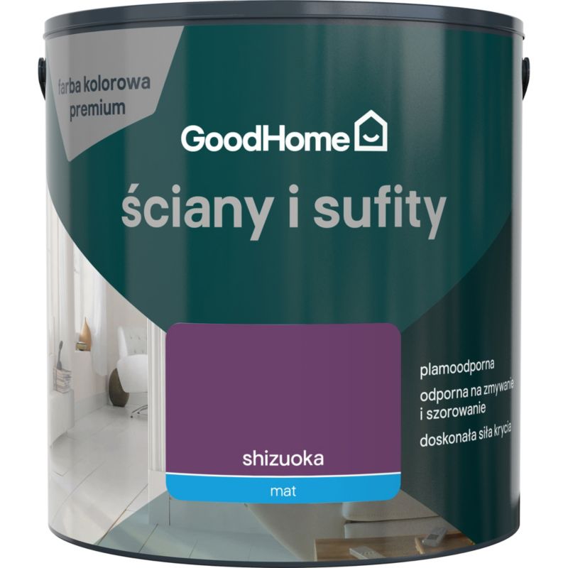 Farba plamoodporna GoodHome Premium Ściany i Sufity shizuoka 2,5 l