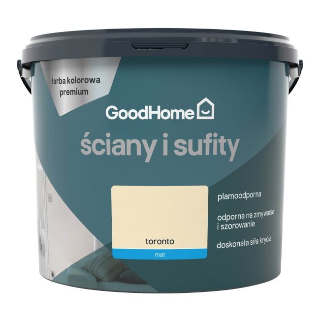 Farba plamoodporna GoodHome Premium Ściany i Sufity toronto 5 l