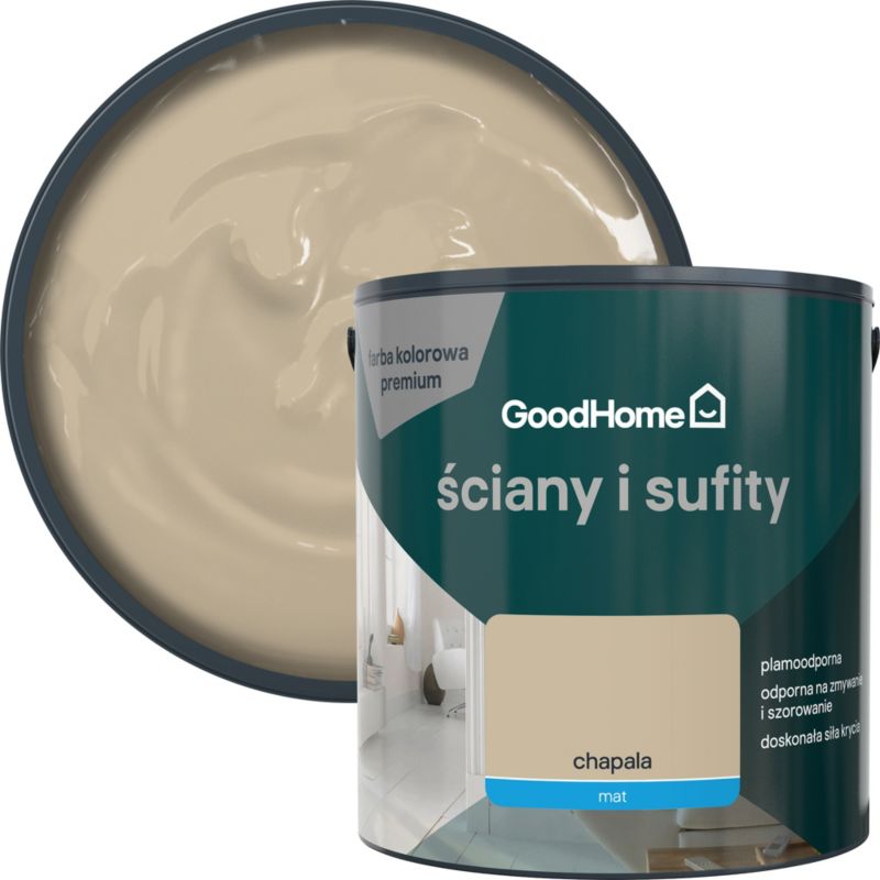 Farba plamoodporna GoodHome Ściany i Sufity chapala 2.5 l
