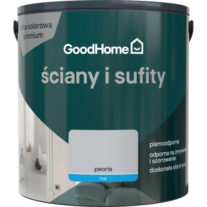Farba plamoodporna GoodHome Ściany i Sufity peoria 5 l