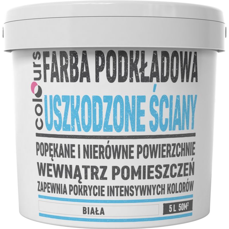 Farba podkładowa Colours do uszkodzonych ścian 5 l