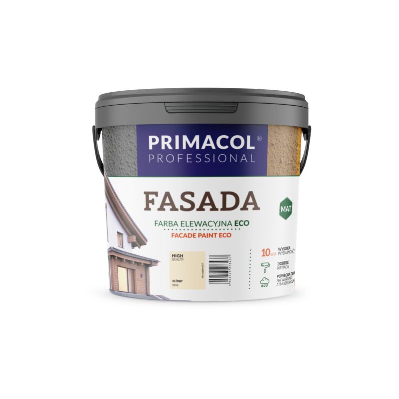Farba Primacol Fasada Eco, kolor beżowy, 2,7 l, 1 szt.