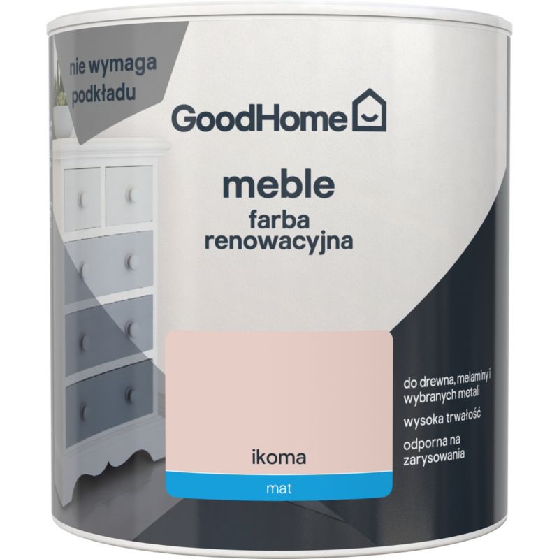 Farba renowacyjna do mebli GoodHome Reno ikoma mat 0,5 l