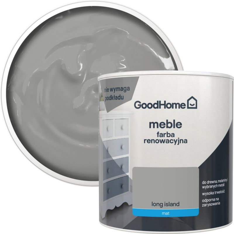 Farba renowacyjna do mebli GoodHome Reno long island mat 0,5 l