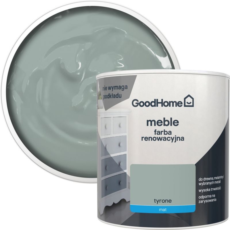 Farba renowacyjna do mebli GoodHome Reno tyrone mat 0,5 l