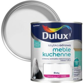 Farba renowacyjna do mebli kuchennych Dulux Szybka Odnowa biała 0,75 l