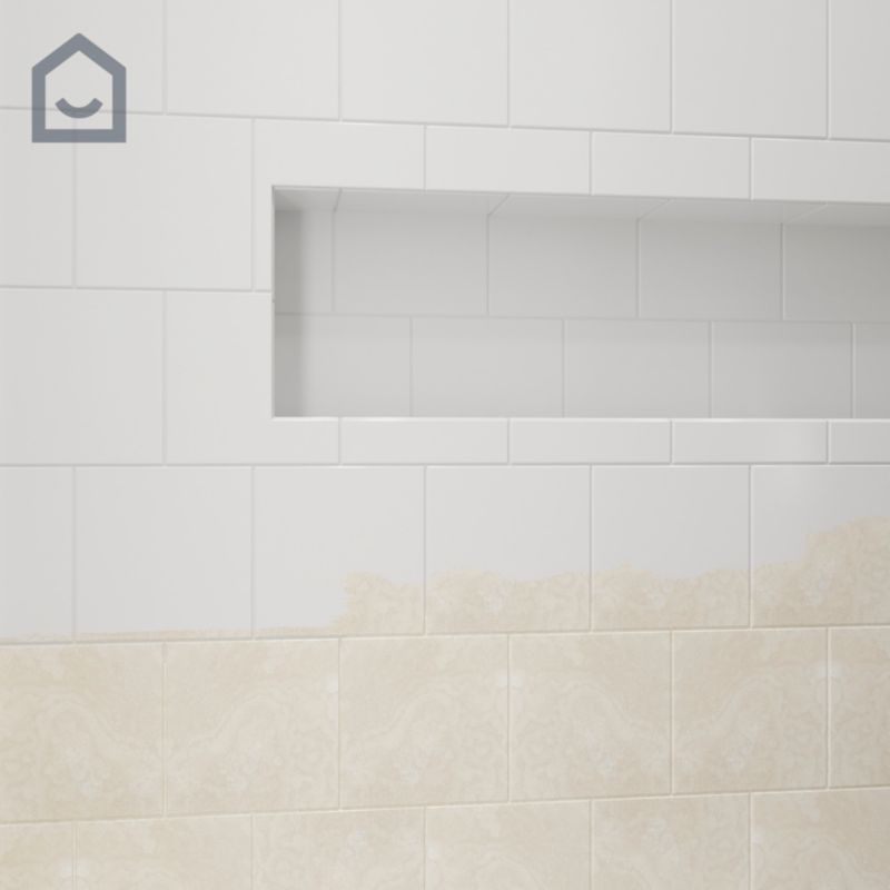Farba renowacyjna do płytek GoodHome Reno biały mat 0,75 l