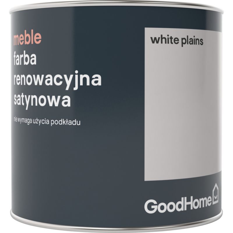 Farba renowacyjna GoodHome Meble white plains satyna 0,5 l