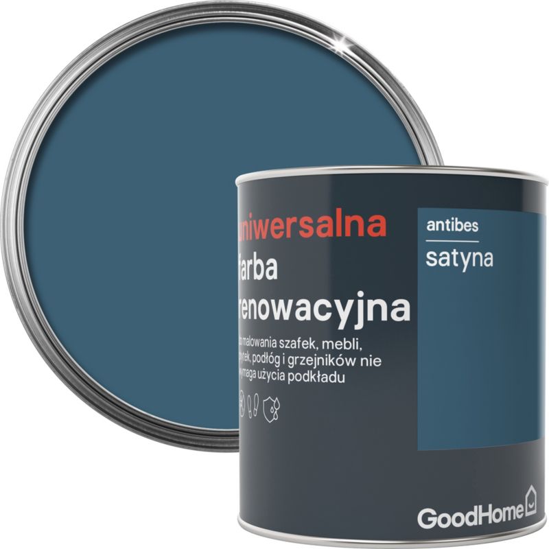 Farba renowacyjna uniwersalna GoodHome antibes satyna 0,75 l