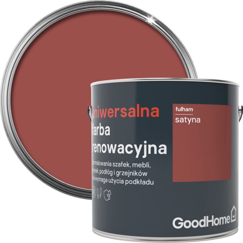 Farba renowacyjna uniwersalna GoodHome fulham satyna 2 l