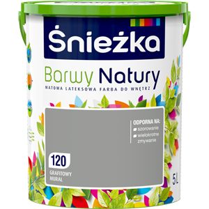 Farba Śnieżka Barwy Natury grafitowy mural 5 l