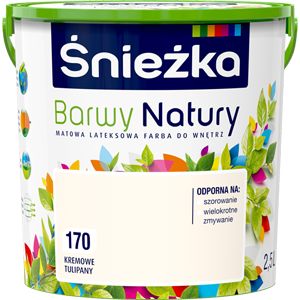 Farba Śnieżka Barwy Natury kremowe tulipany 2,5 l