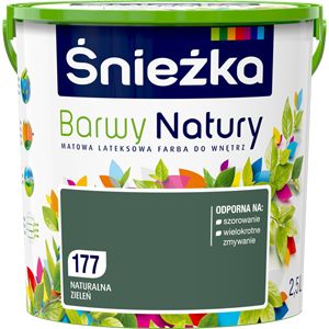 Farba Śnieżka Barwy Natury naturalna zieleń 2,5 l