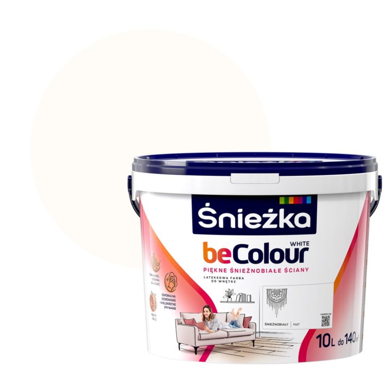 Farba Śnieżka Becolour biały 10 l