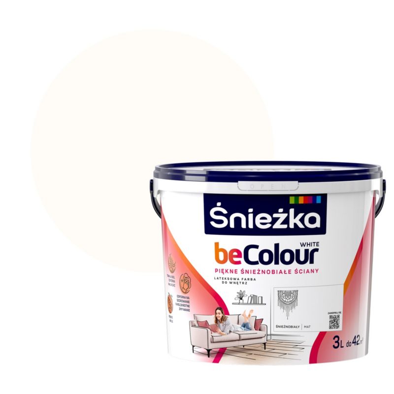 Farba Śnieżka Becolour biały 3 l
