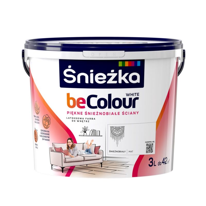 Farba Śnieżka Becolour biały 3 l