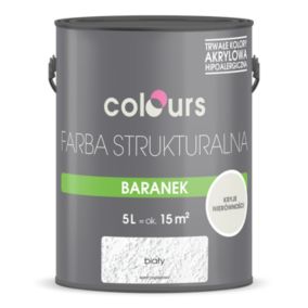 Farba strukturalna Colours Baranek biały 5 l