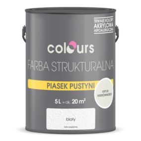 Farba strukturalna Colours Piasek Pustyni biały 5 l