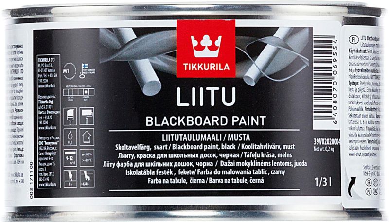Farba tablicowa Tikkurila Liitu czarna 0,33 l
