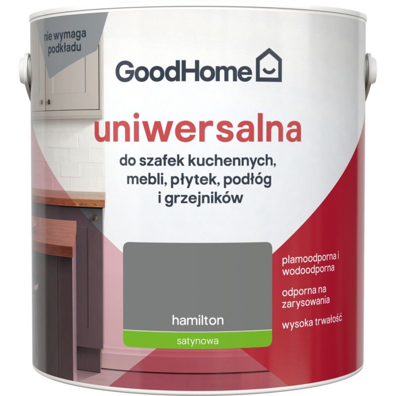 Farba uniwersalna GoodHome Reno hamilton satyna 2 l