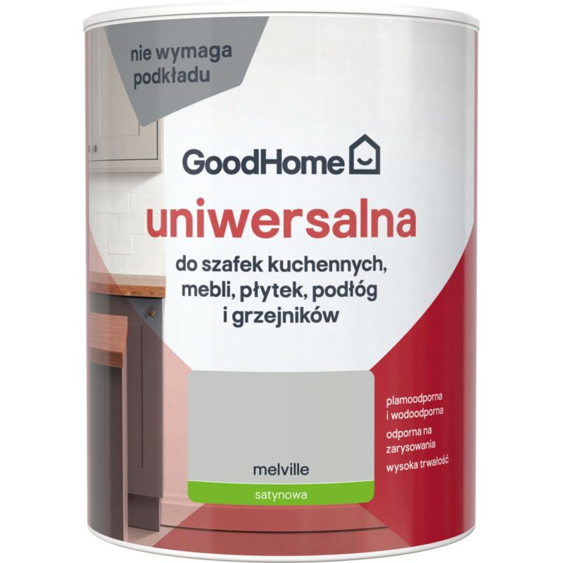 Farba uniwersalna GoodHome Reno melville satyna 0,75 l