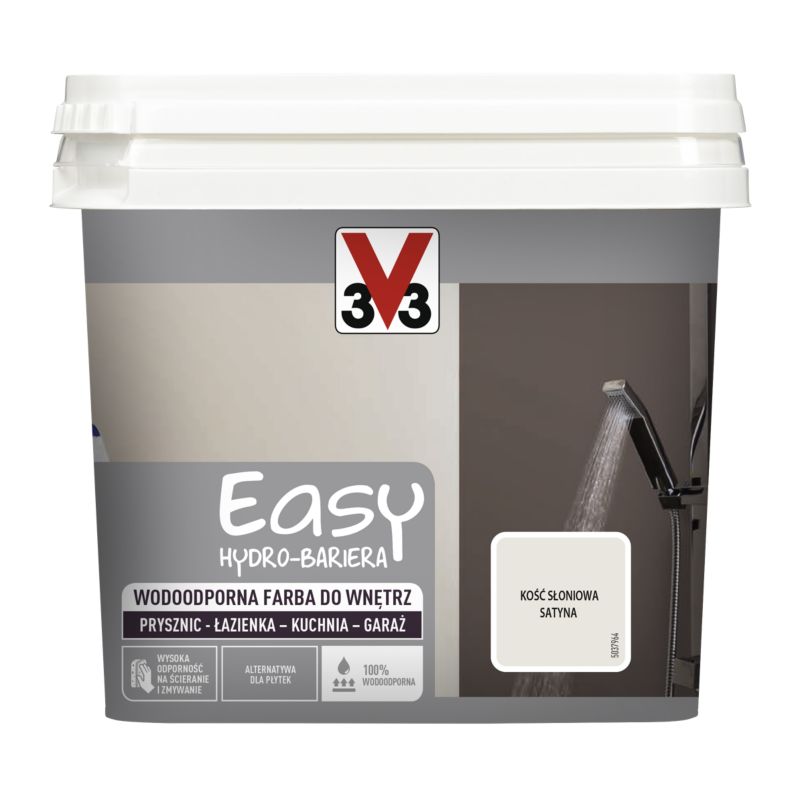 Farba V33 Easy Hydro-Bariera kość słoniowa 0,75 l