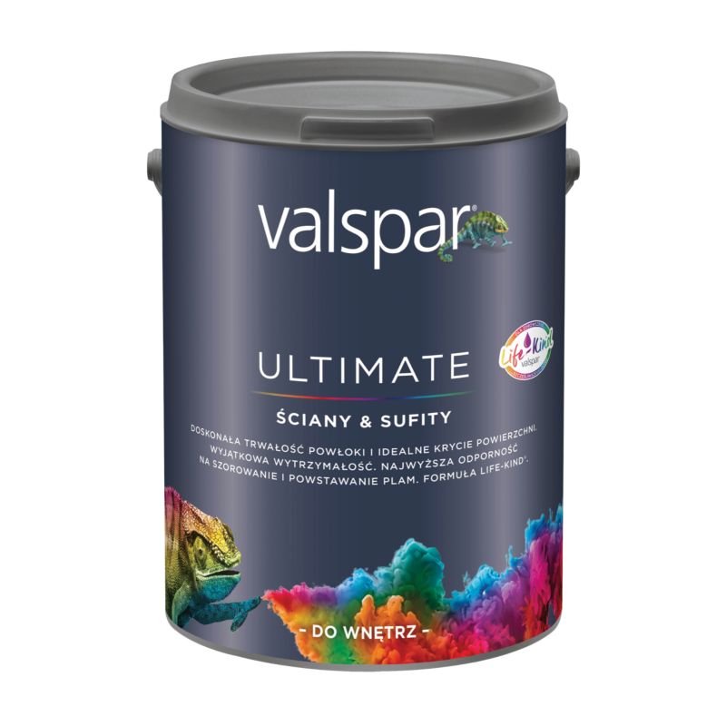 Farba Valspar Ultimate Ściany i Sufity głęboki mat baza A 5 l
