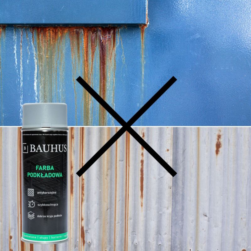 Farba w sprayu Bauhus podkładowa szara RAL 7040 1 szt.